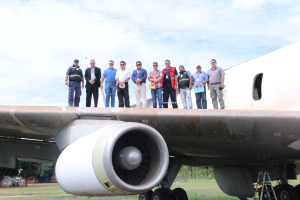 El Presidente de la DINAC, Ing. Félix Kanazawa realizó actividades varias en el Aeropuerto Internacional Guaraní - AIG, entre ellas la conmemoración de los 60 años de la creación oficial de &quot;Líneas Aéreas Paraguayas - (LAP)&quot;.