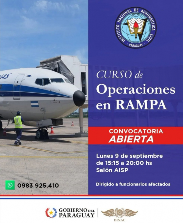 Convocatoria al curso de Operaciones en Rampa.